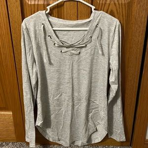 Brand New!! Never worn. Grey long sleeve shirt  size Medium